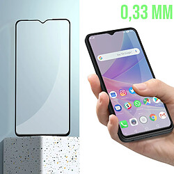 Avizar Verre Trempé pour Oppo A78 résistant dureté 9H Transparent Bord biseauté noir pas cher