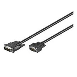 Wentronic DVI-I/VGA câble (DVI-I (12 +5) mâle à HD 15 broches connecteur) 2 m (Import Allemagne)