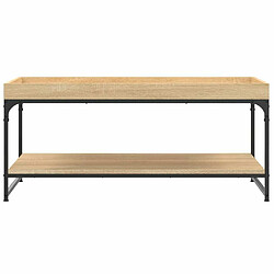 Acheter Maison Chic Table basse,Table Console Table d'appoint, Table pour salon chêne sonoma 100x49x45 cm bois d'ingénierie -MN43713