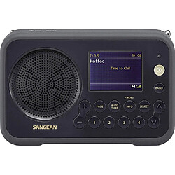 Sangean radio numérique DAB+ DAB FM RDS avec écran LCD et 40 présélections noir