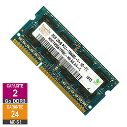 Barrette Mémoire 2Go RAM DDR3 Hynix HMT125S6TFR8C-H9 SO-DIMM PC3-10600 1333MHz 2Rx8 - Reconditionné