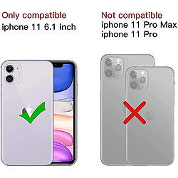 Universal Étui pour iPhone 11, boîtier de téléphone à choc en silicone Gel Protection de gouttes en caoutchouc 6.1