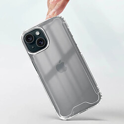 Avis Avizar Coque pour iPhone 15 Dos Rigide Coins Bumper Antichoc Transparent