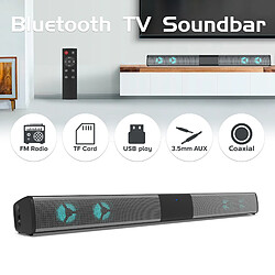 Avis Universal Haut-parleur Bluetooth sans fil RGB Barre sonore TV Ordinateur Echo Wall Home Cinema Subwoofer Surround (noir)