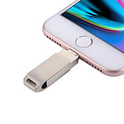 Acheter Wewoo Clé USB pour iPhone et iPad iPod la plupart des smartphones Android PC 2 en 1 USB 2.0 Lightning 8 broches Flash Drive 32 Go,