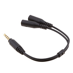 Acheter 3.5mm Splitteur Câble Adaptateur Mic Audio Stéréo Corde Mâle À Femêlle Pour PS4 Xbox