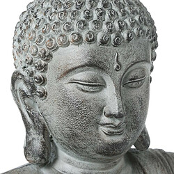 Avis Statue Déco Bouddha Assis 106cm Gris