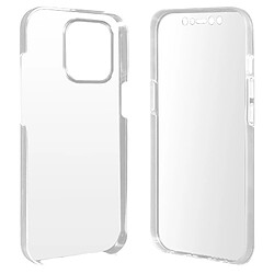 Avizar Coque Intégrale pour iPhone 13 Pro Arrière Rigide Avant Souple Transparent