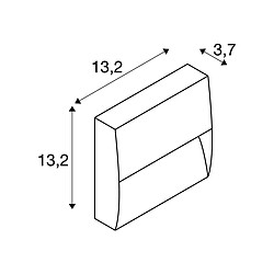 Avis Slv Applique extérieure carrée, anthracite DOWNUNDER OUT