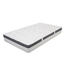 LUXURY LITERIE Matelas 90x190 cm, GoldVisco, 26cm, mousse mémoire de forme, indépendance du couchage, ergonomique, haute adaptabilité, face été/hiver