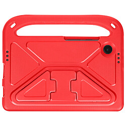 Avizar Coque Antichoc Enfant pour Samsung Tab A9 avec Poignée et Support Rouge