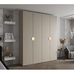 Abiks Meble Armoire Inova 4 À Portes Battantes 236,7/200/47 4 Portes (gris/d’oro)