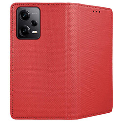 Avis Htdmobiles Housse pour Xiaomi Redmi Note 12 Pro+ Plus 5G - etui coque pochette portefeuille + film ecran - ROUGE MAGNET