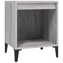 vidaXL Table de chevet Sonoma gris 40x35x50 cm