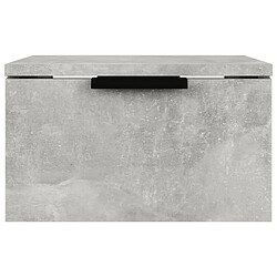 Avis Maison Chic Lot de 2 Tables de Chevet murales - Tables de Nuit Gris béton 34x30x20 cm