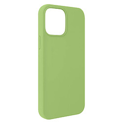 Avizar Coque iPhone 13 Pro Max Silicone Semi-rigide Finition Soft-touch vert tilleul