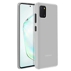 Avizar Coque Galaxy Note 10 Lite Silicone Gel Flexible Résistant Ultra fine Blanc Givré