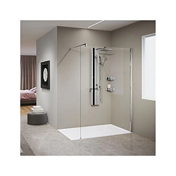 Colonne de douche hydromassante NOVELLINI LINE 2 argent 150cm