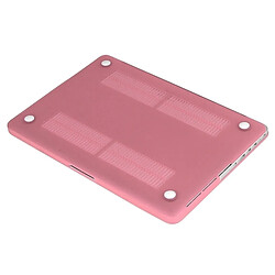 Wewoo Housse Étui rose pour Macbook Pro Retina 15,4 pouces 3 en 1 Givré Hard Shell En Plastique Cas de Protection avec Clavier Guard & Port Prise de Poussière pas cher