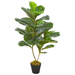 vidaXL Plante artificielle avec pot Feuilles de figuier Vert 90 cm