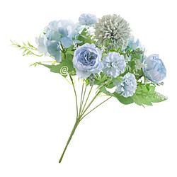 Acheter 7head Faux Pivoine Fleur Artificielle Main Fleur De Mariage Décor Lac Bleu