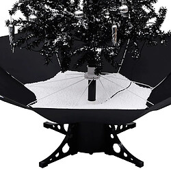 Acheter vidaXL Arbre de Noël neigeux avec base de parapluie Noir 170 cm PVC