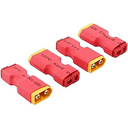 Connecteur 4pcs Adaptateur Mâle XT60 XT-60 Femelle Sans Fil T-Plug