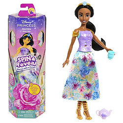 Spin & Reveal Jasmine Mattel Poupée Disney Princesses avec accessoires et 11 surprises HXC23