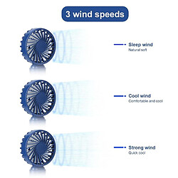 Acheter Mini Ventilateur de Poche Ventilateur de Refroidissement de Bureau à Double Lame Refroidisseur d'Air Portatif Ventilateur de Climatiseur USB Rechargeable pour la Maison