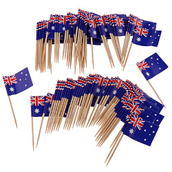 100 pièces décoratives drapeau cure-dents partie décorations alimentaires en Australie