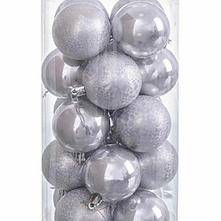 BigBuy Christmas Boules de Noël Cuivre Plastique 6 x 6 x 6 cm (20 Unités)