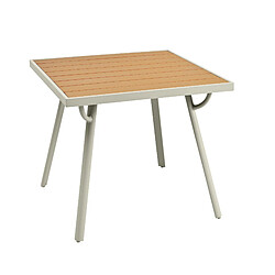 KOMHTOM Ensemble de salle à manger de jardin avec cadre en fer galvanisé (ensemble de table à manger 5 pièces, 4 fauteuils, 1 table) pas cher