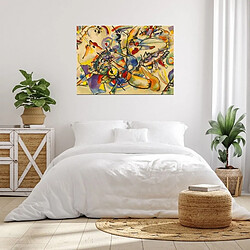 EPIKASA Impression sur Toile Kandinsky Composition 2, Multicouleur, Polyester, 100x3x70 cm