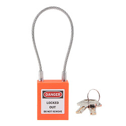 Verrouillage de verrouillage en acier inoxydable avec cadenas de sécurité, couleur 7, orange pas cher