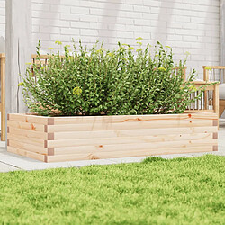 vidaXL Jardinière 110x60x23 cm bois de pin massif