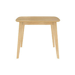 Avis Rendez Vous Deco Table carrée Julio 4 personnes en bois clair 90 cm