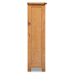 Helloshop26 Étagère armoire meuble design bibliothèque 82cm bois de chêne massif 2702020/2