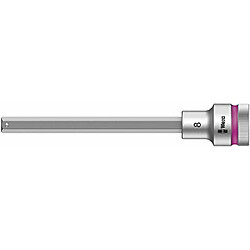 Wera 8740 C HF Embouts à douille HF Zyklop à emmanchement 1/2" avec fonction de retenue, 8.0 x 140 mm