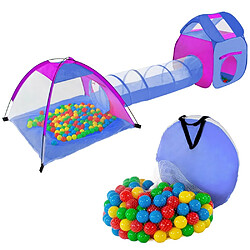 Helloshop26 Tente de jeu pour enfants avec tunnel + 200 balles + sac de transport 08_0000337 