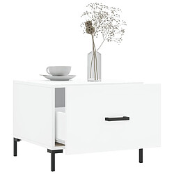 Acheter Maison Chic Lot de 2 Tables basses,Table Console pour salon blanc 50x50x40 cm bois d'ingénierie -MN76680