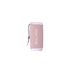 Bolaris Enceinte Sans Fil Bluetooth 5.4 Modèle Parma IPX6 16W avec Effets Lumineux LED Rose