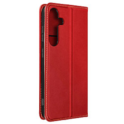 Avizar Etui pour Samsung S23 FE Portefeuille Support vidéo Rabat magnétique Rouge