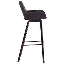 Avis Non Tabouret de bar Newnan en tissu 4 pieds structure noyer (chêne)