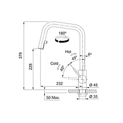 Mitigeur avec douchette inox - 474733SBVL - FRANKE