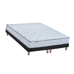 Idliterie Ensemble Matelas Ressorts + Mémoire de forme ODYSSEE + Sommier - Made in France