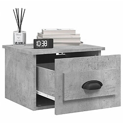 Acheter Maison Chic Lot de 2 Tables de chevet,Table de nuit,Table d'appoint pour salon murales gris béton 41,5x36x28 cm -MN56119