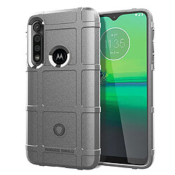 Wewoo Coque Souple Pour Moto G8 Play Housse TPU antichoc à couverture totale Gris