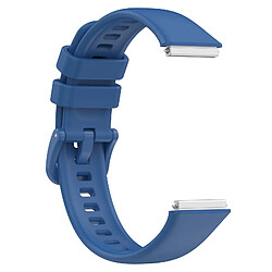 Bleu saphir-Bracelet de montre en silicone Bracelet d'interface en métal pour huawei band7