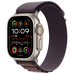 Alpine Loop Band pour Apple Watch Series 1 á 10 / SE / Ultra (2) (44/45/46/49 mm) - Taille L - Indigo