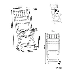 Avis Beliani Chaise de réception Chaise de salle à manger Set de 4 Doré MACHIAS